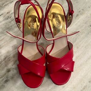Michael Kors Red Women's Sandals